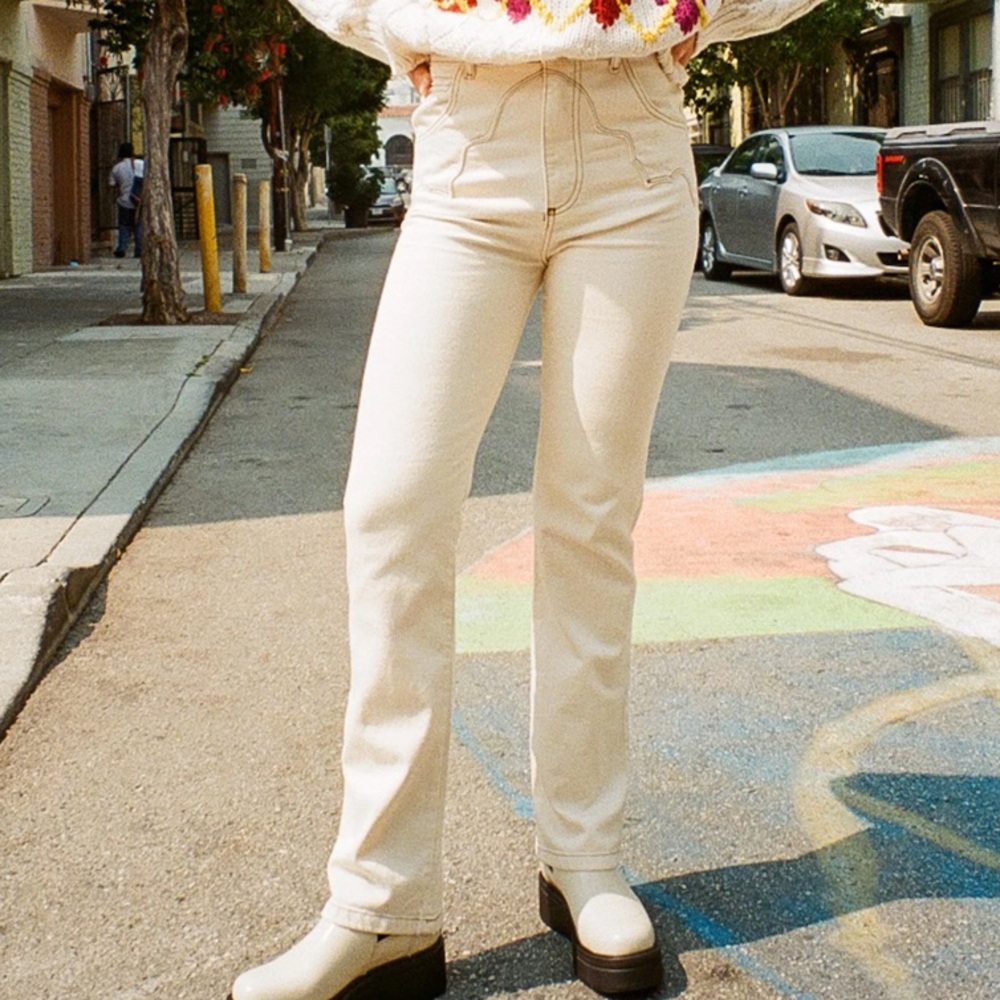 Pastiche Harvey Jean Western White Jeans